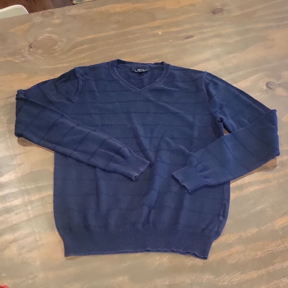Marc Anthony Navy V-Neck Sweater